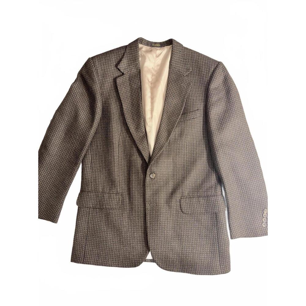 Vintage Oscar de la Renta Houndstooth Blazer - 42L